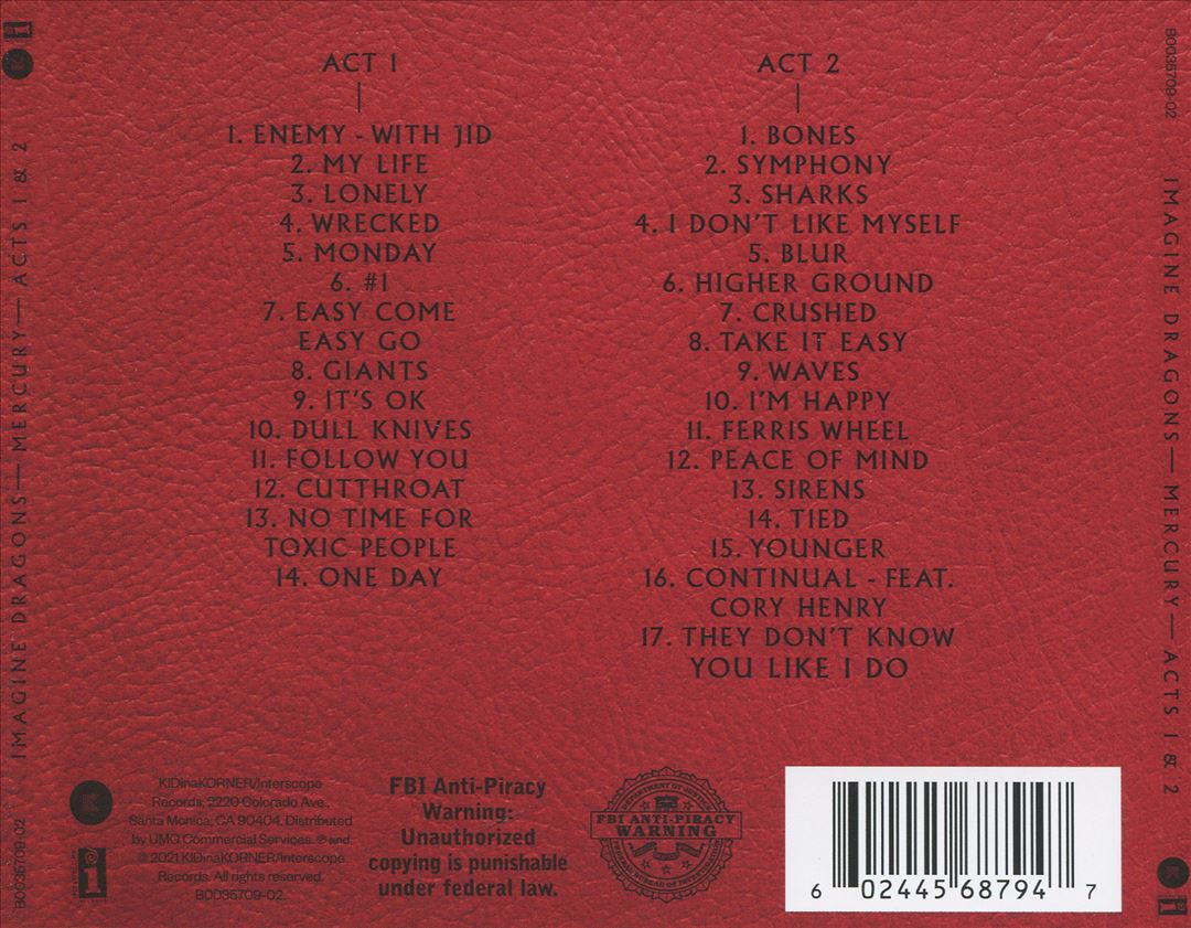 Mercury: Acts 1 & 2 cover art