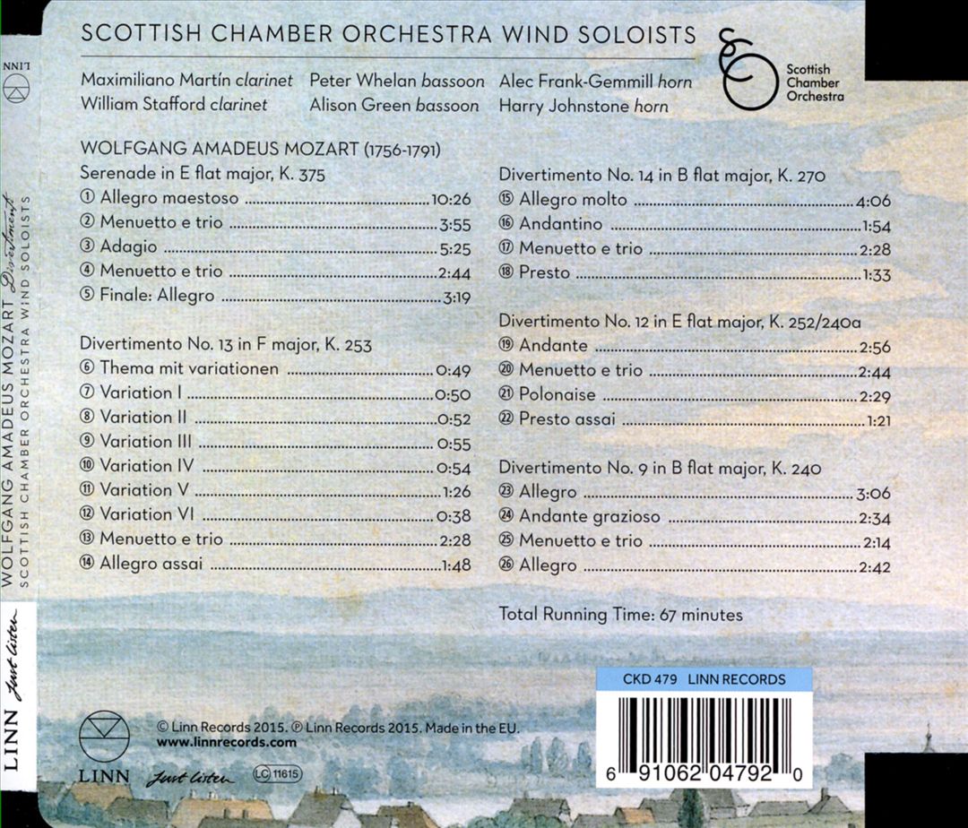 Mozart: Divertimenti cover art