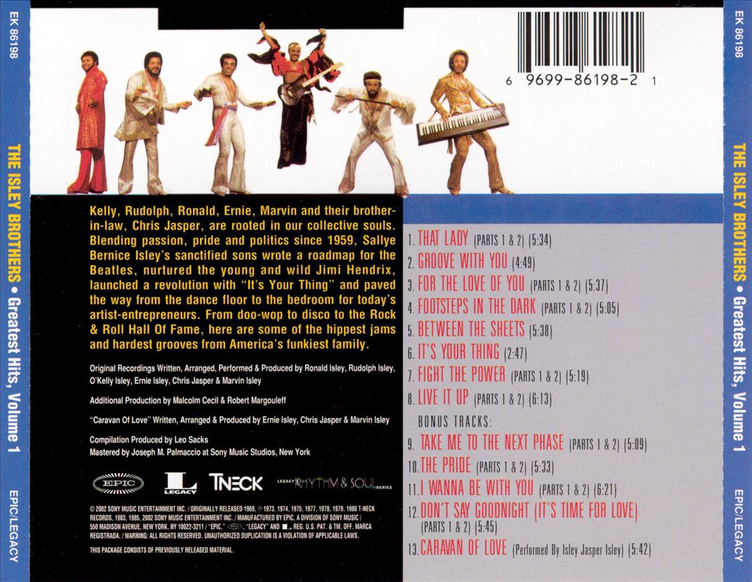 Isley Brothers Greatest Hits cover art
