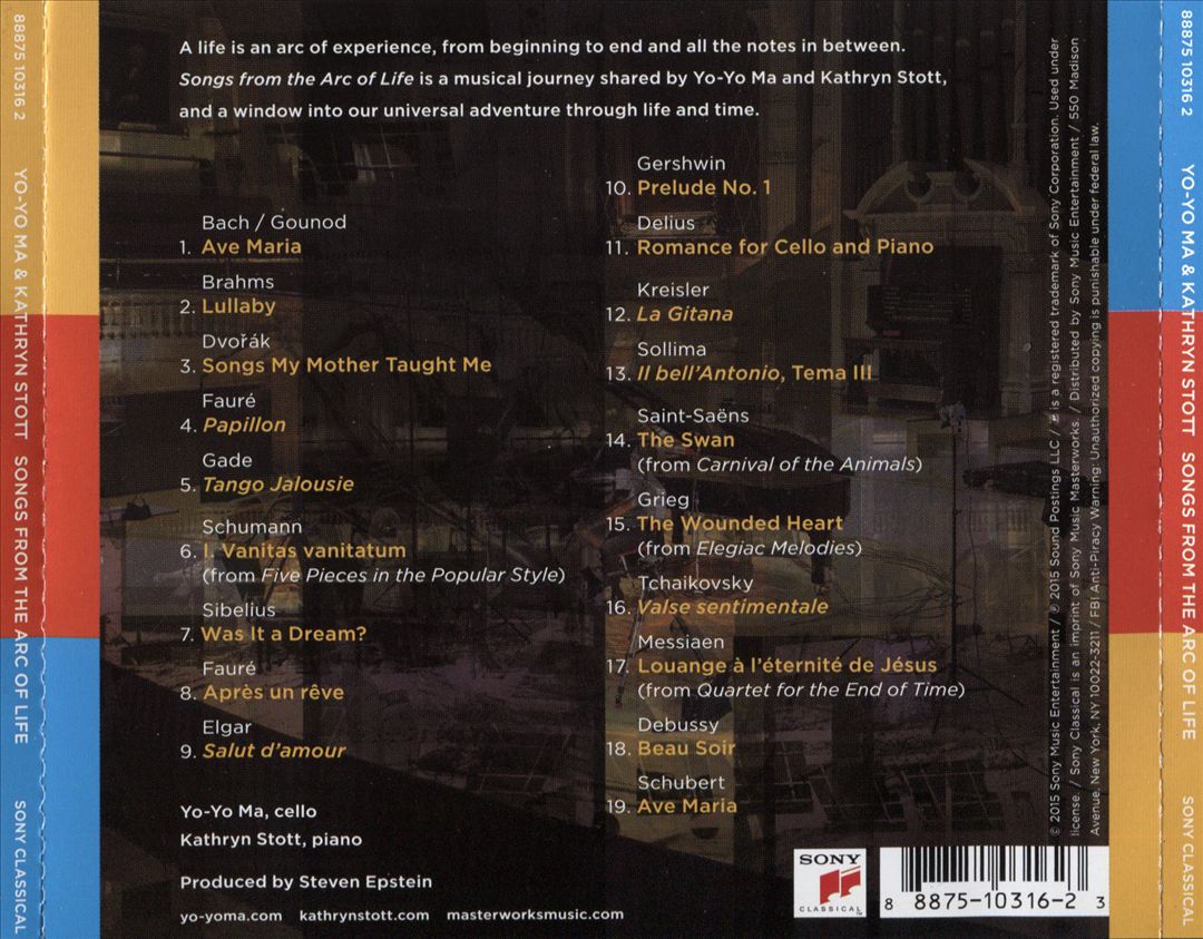 Songs from the Arc of Life cover art