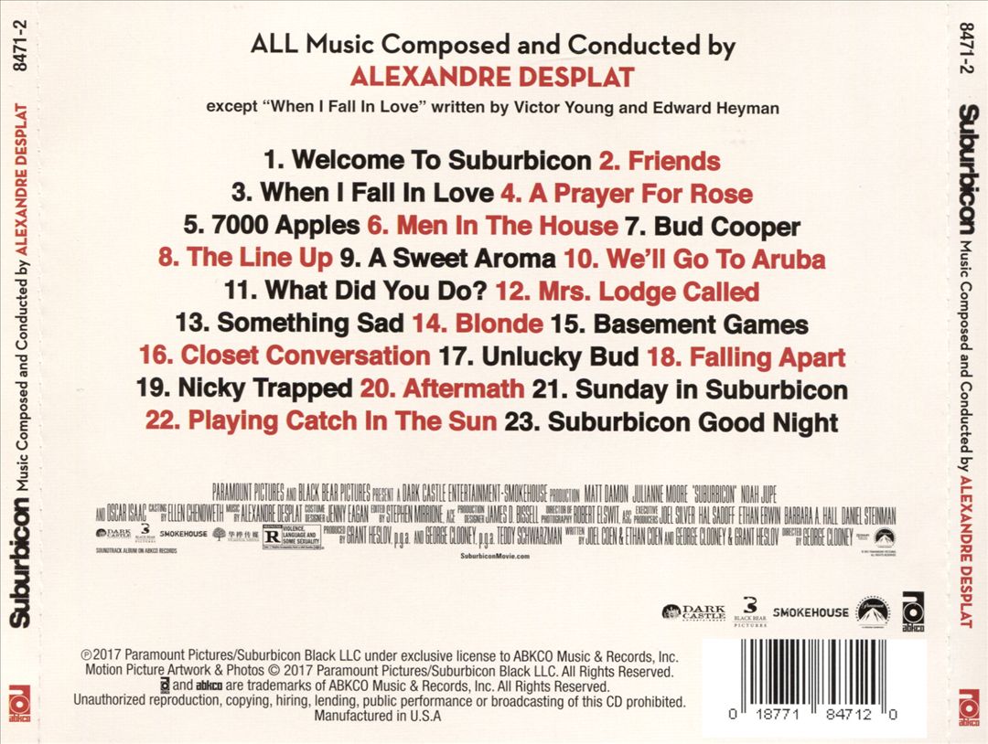 Suburbicon [Original Motion Picture Soundtrack] cover art