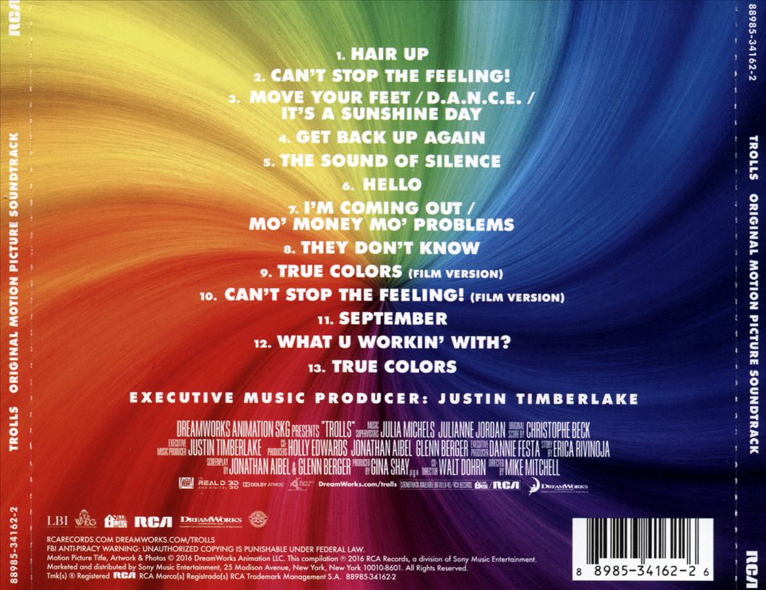 Trolls [Original Motion Picture Soundtrack] cover art