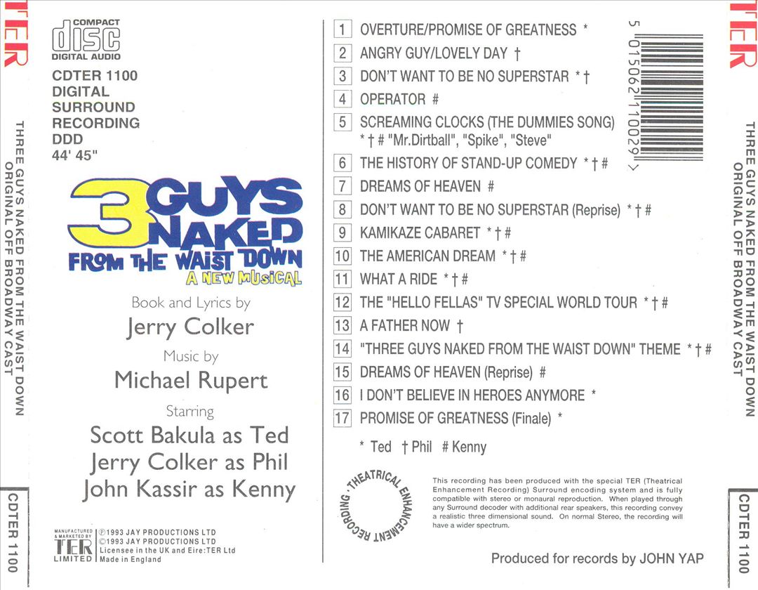 Three Guys Naked from the Waist Down [Original Cast Recording] cover art