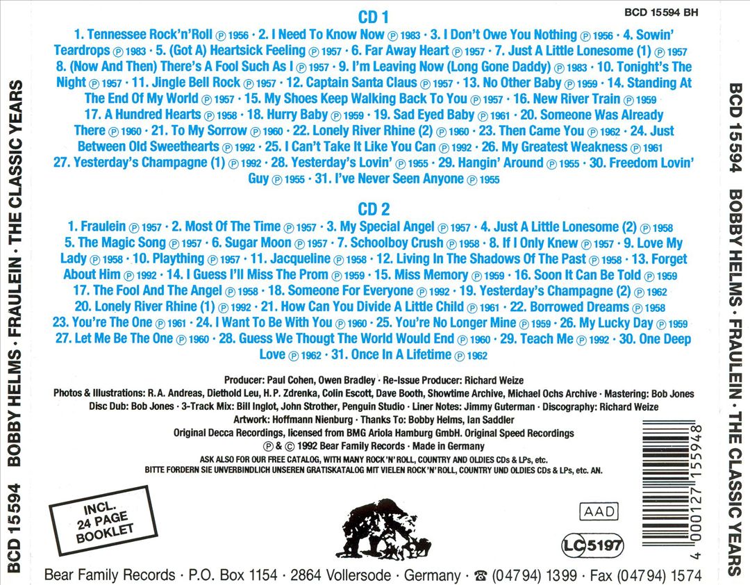Fraulein: The Classic Years cover art