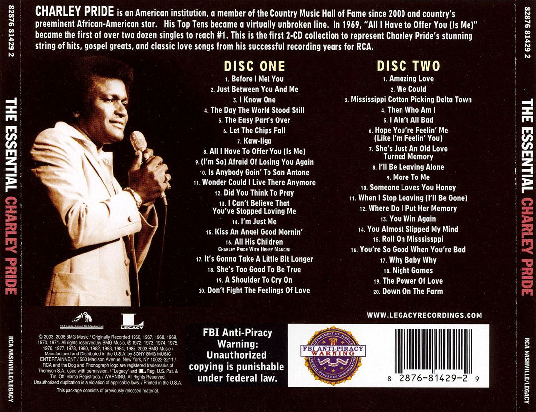 Essential Charley Pride [RCA] cover art