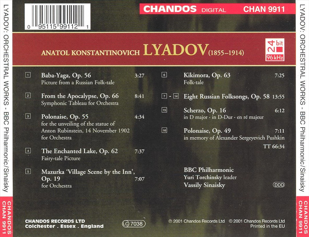 Lyadov: Orchestral Works cover art
