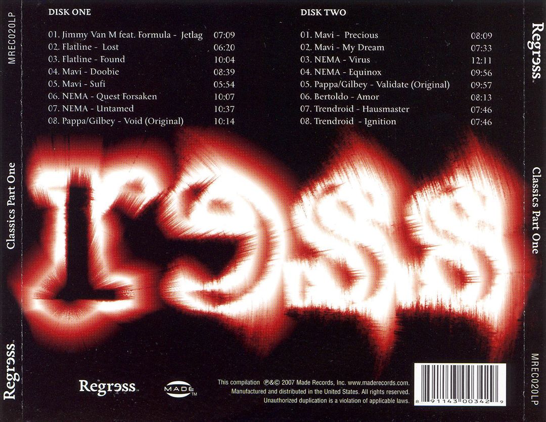 Regress: Classics Part One cover art