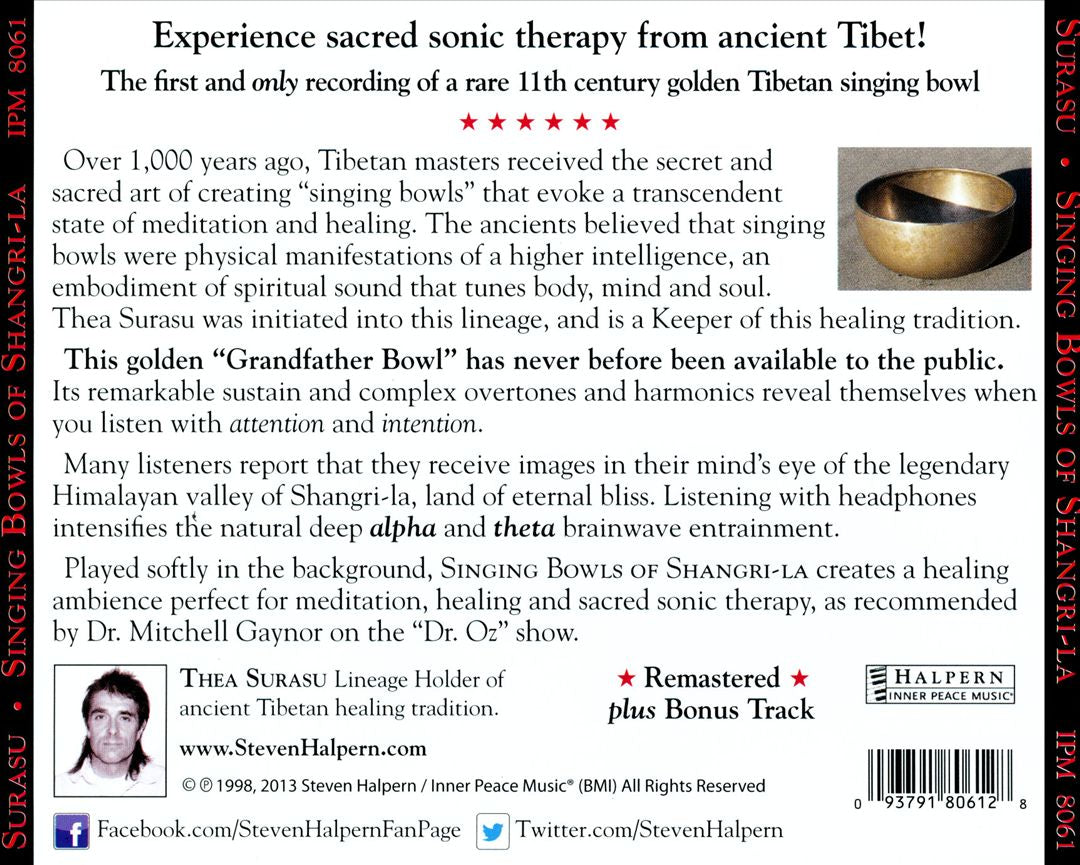 Singing Bowls of Shangri-La: Sacred Sonic Therapy for Meditation and Healing [Remastered] cover art