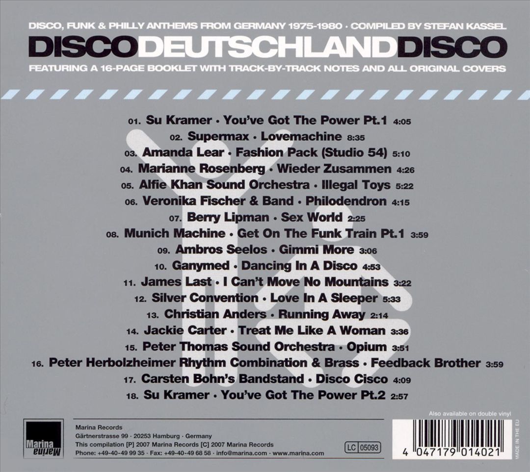 Disco Deutschland Disco: Disco, Funk & Philly Anthems cover art