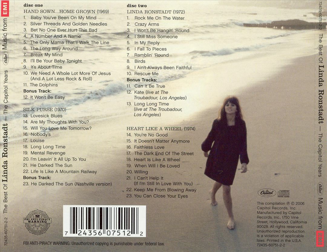 Best of Linda Ronstadt: The Capitol Years cover art