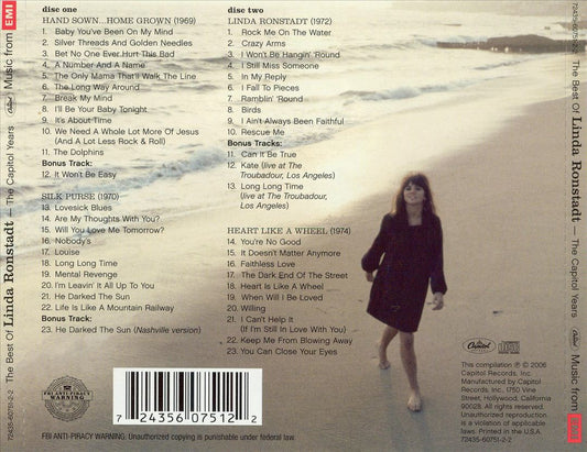 Best of Linda Ronstadt: The Capitol Years cover art