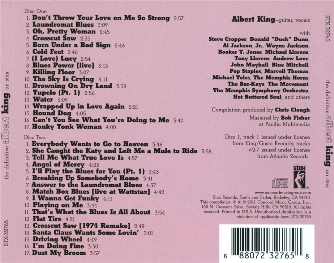 Definitive Albert King on Stax cover art