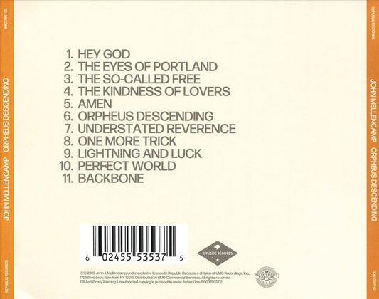 Orpheus Descending cover art