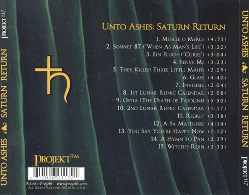 Saturn Return cover art