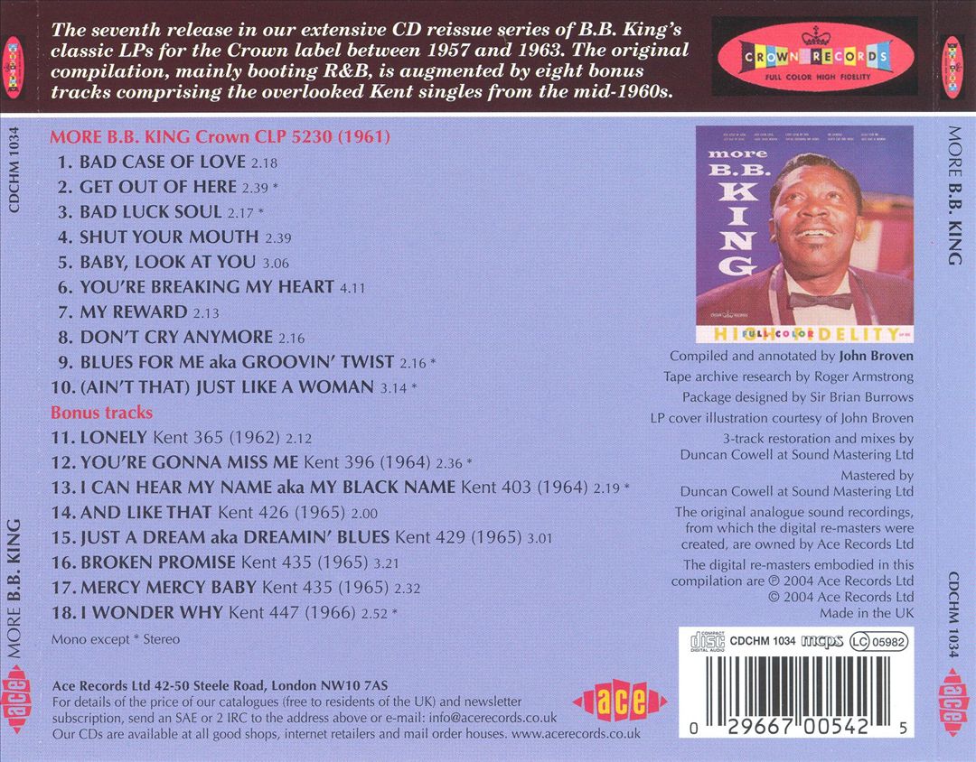 More [Ace Bonus Tracks] cover art
