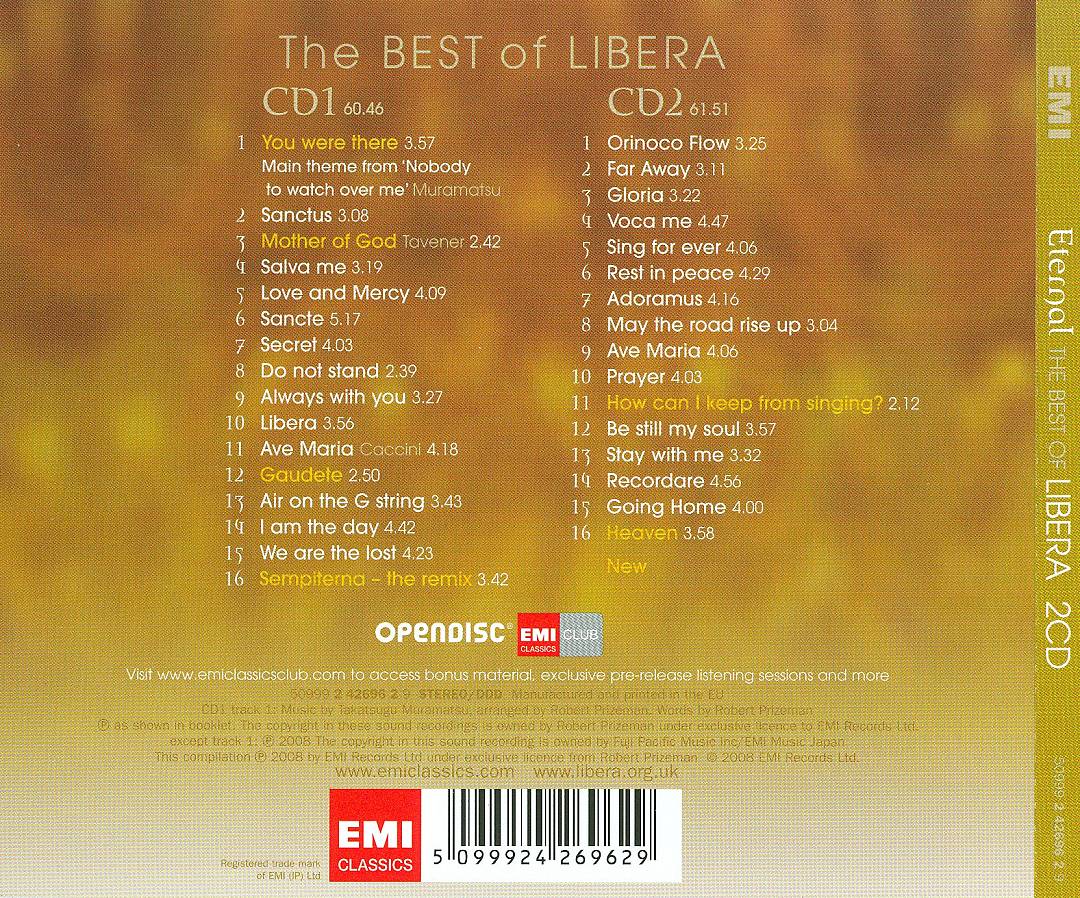 Eternal: The Best of Libera cover art