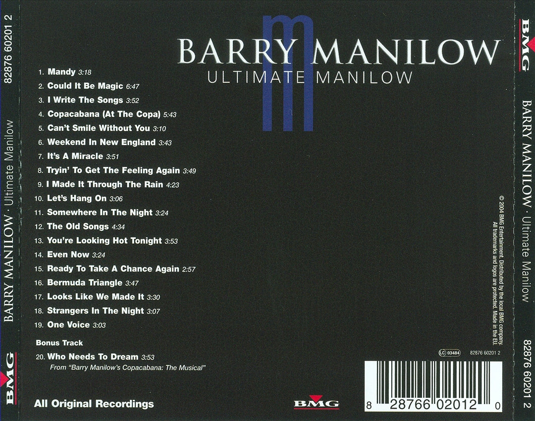 Ultimate Manilow (Alternate Version) cover art