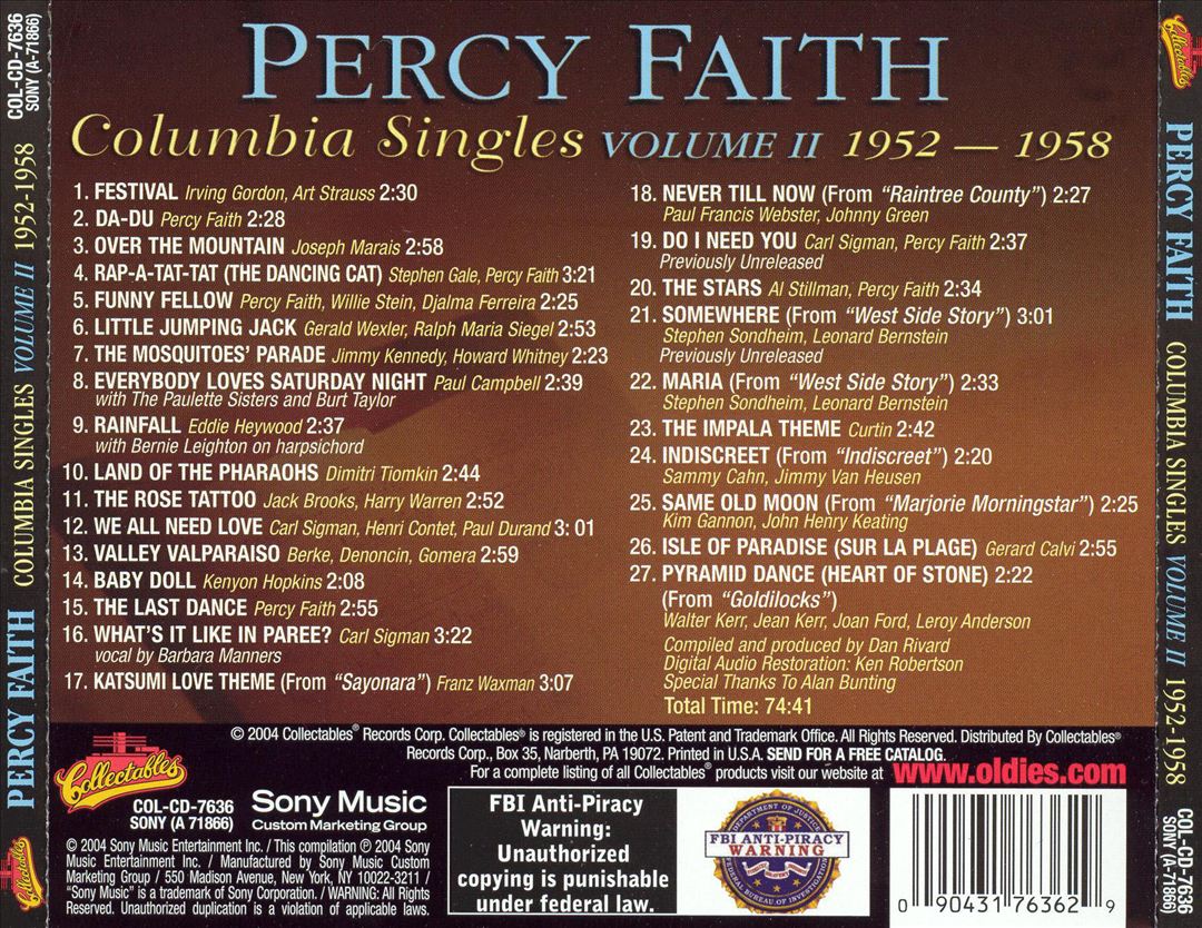Columbia Singles, Vol. 2: 1952-1958 cover art