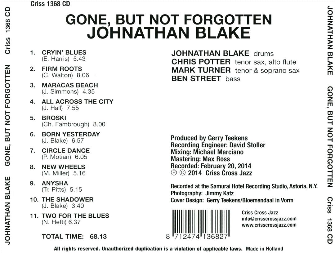 Gone, But Not Forgotten cover art