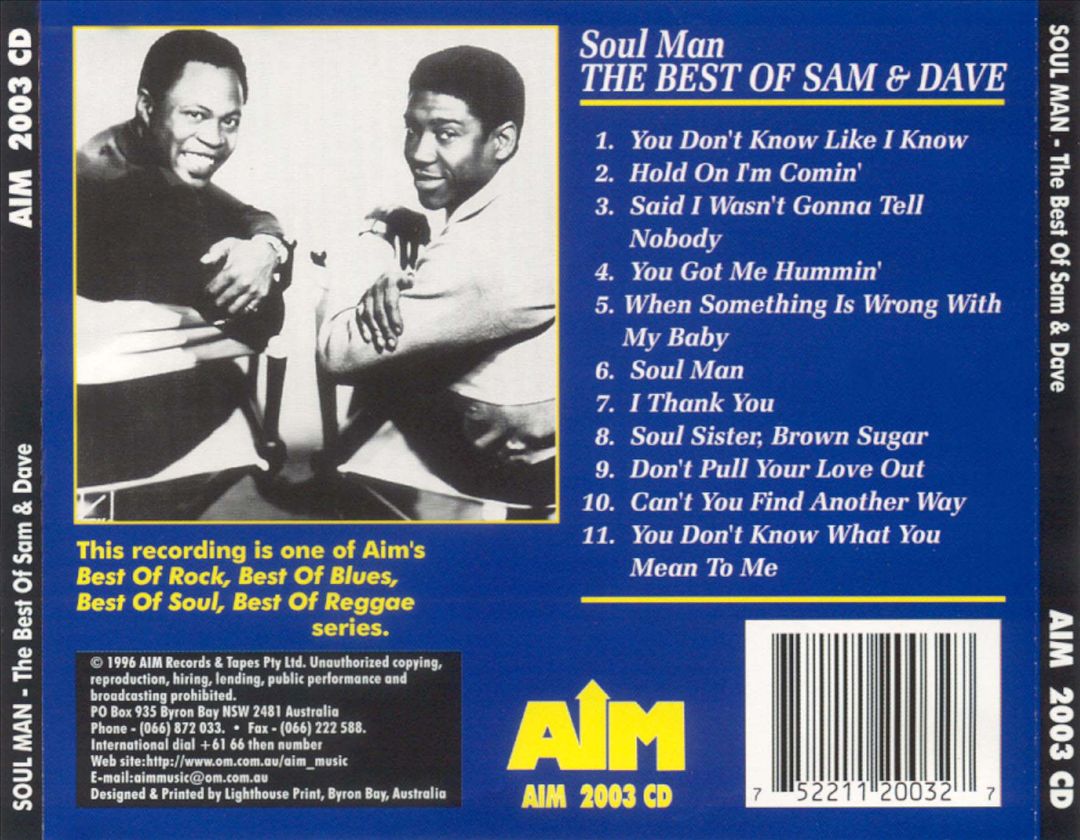 Soul Man: The Best of Sam & Dave cover art