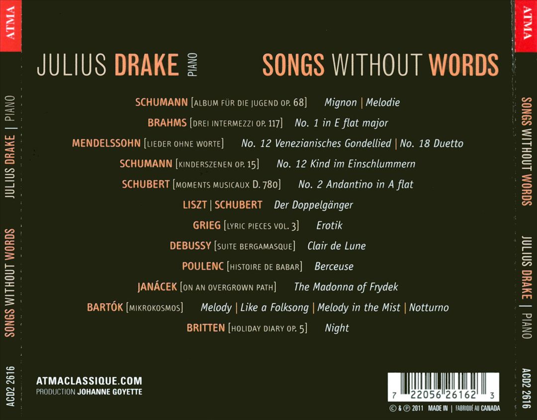 Songs Without Words cover art
