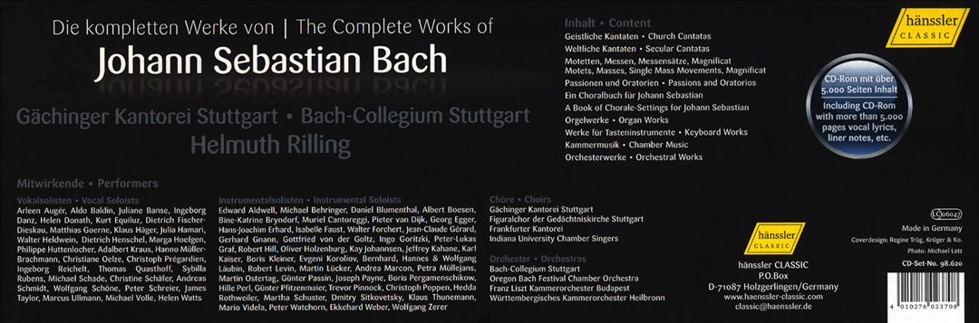 Complete Works of J.S. Bach cover art