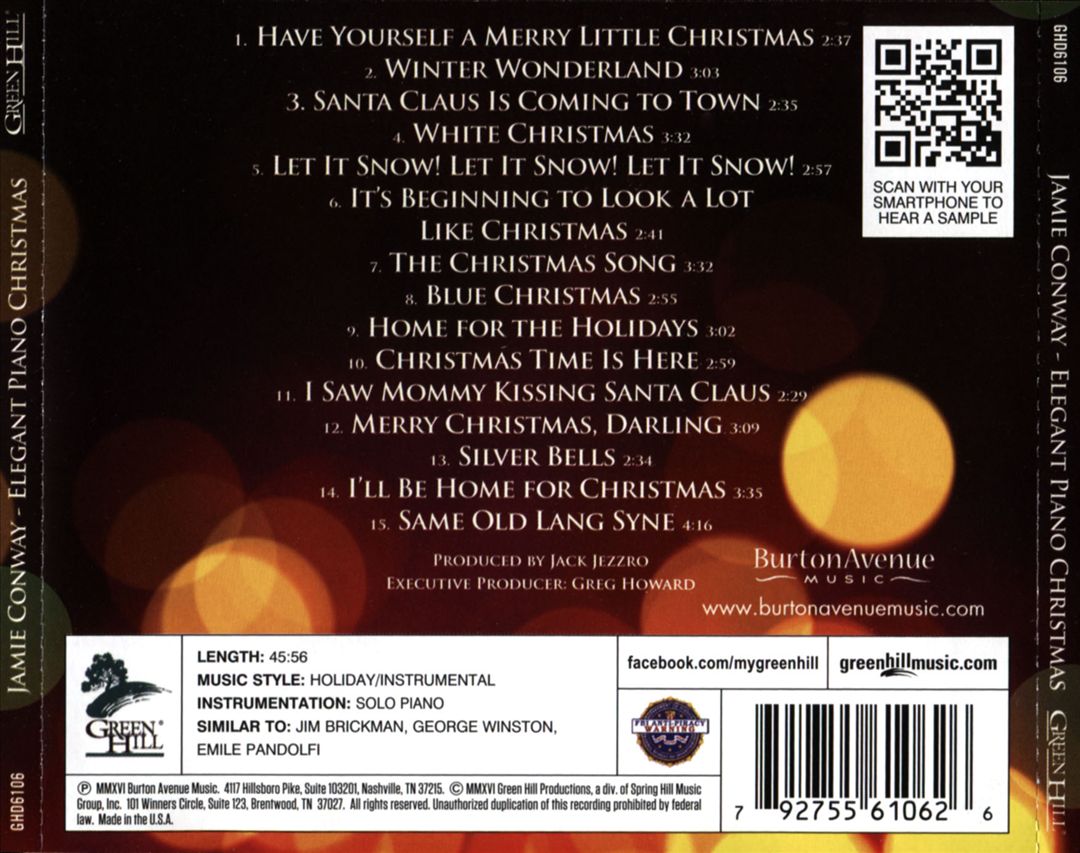 Elegant Piano Christmas cover art
