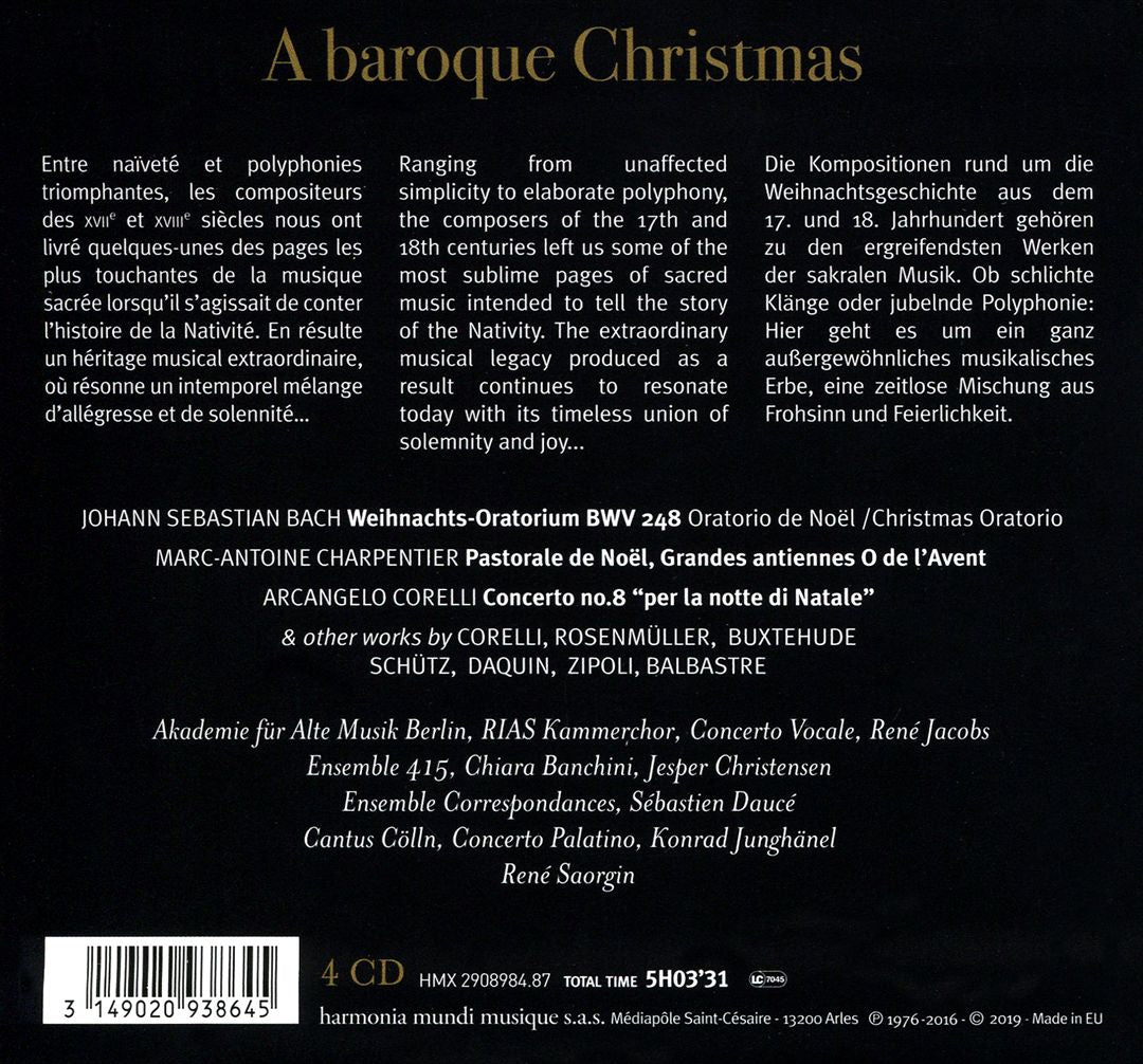 Baroque Christmas [Harmonia Mundi] cover art