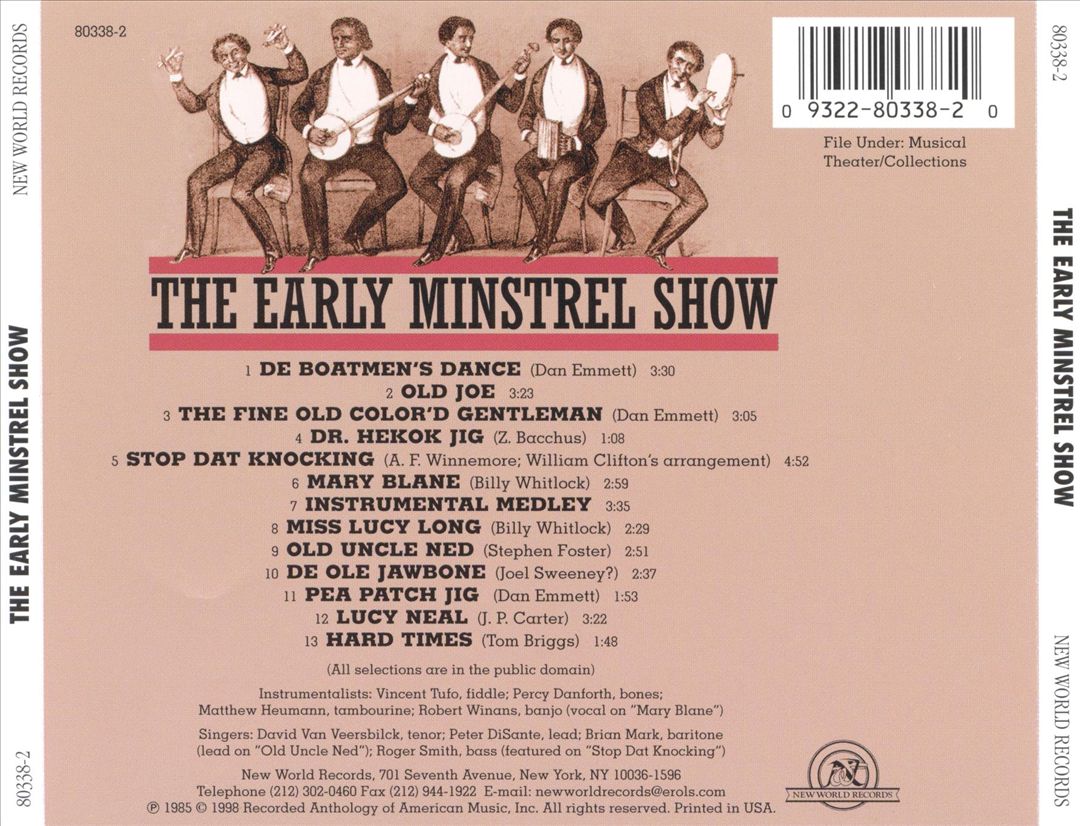 Early Minstrel Show cover art