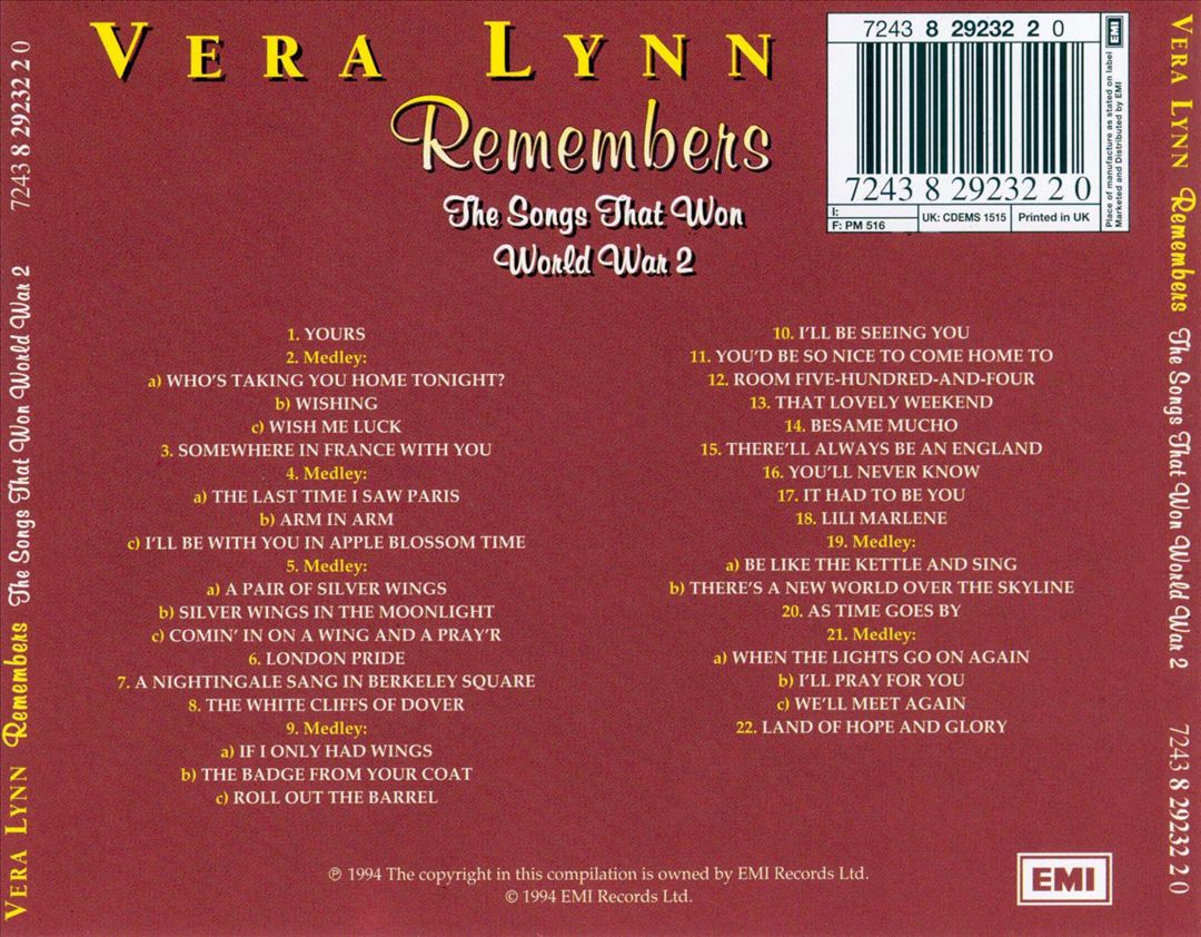 Vera Lynn Remembers: The Songs That Won World War 2 cover art