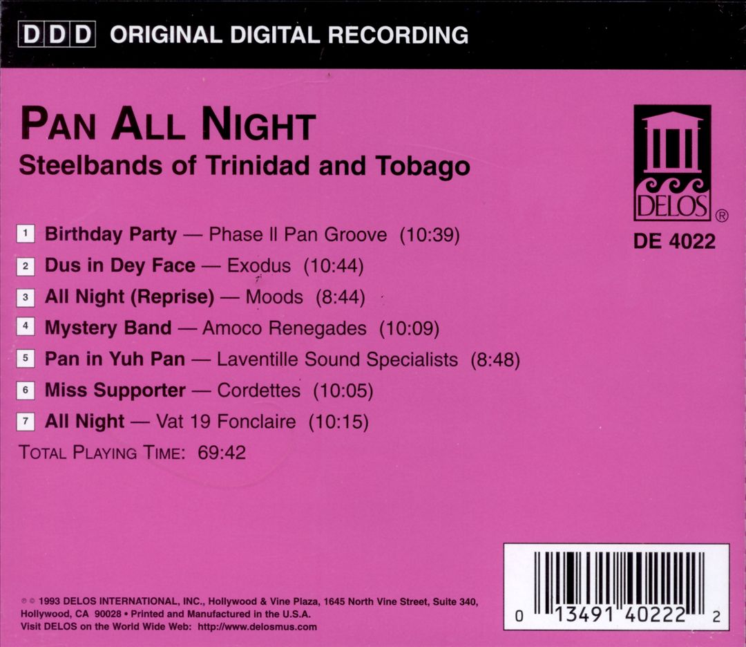 Pan All Night: Steel Band Music cover art