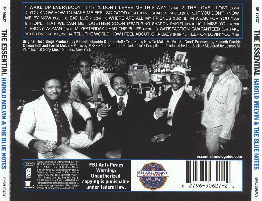Essential Harold Melvin & the Blue Notes cover art