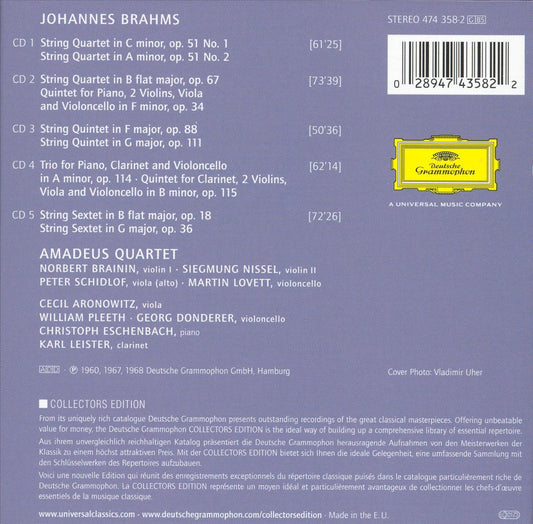 Brahms: Complete String Quartets, Quintets & Sextets [Box Set] cover art