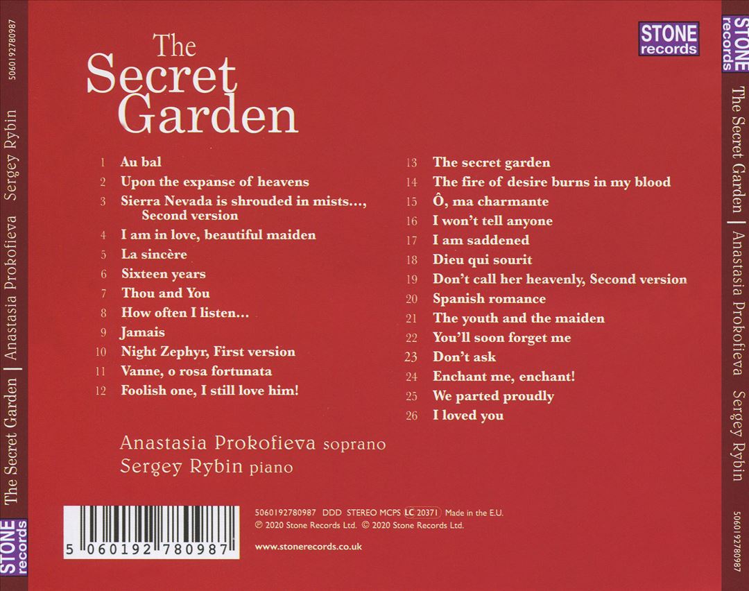 Secret Garden: Romances by Alexander Dargomyzhsky cover art