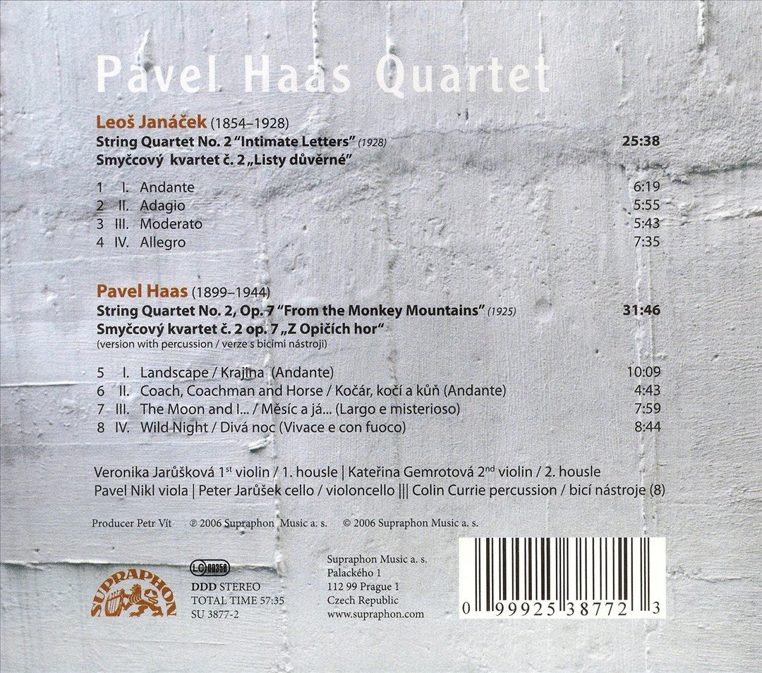 Janacek, Haas: String Quartets cover art
