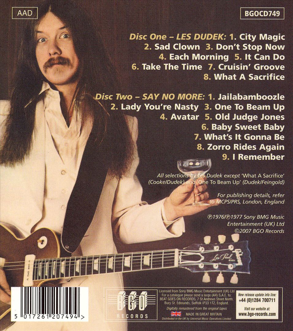 Les Dudek/Say No More cover art