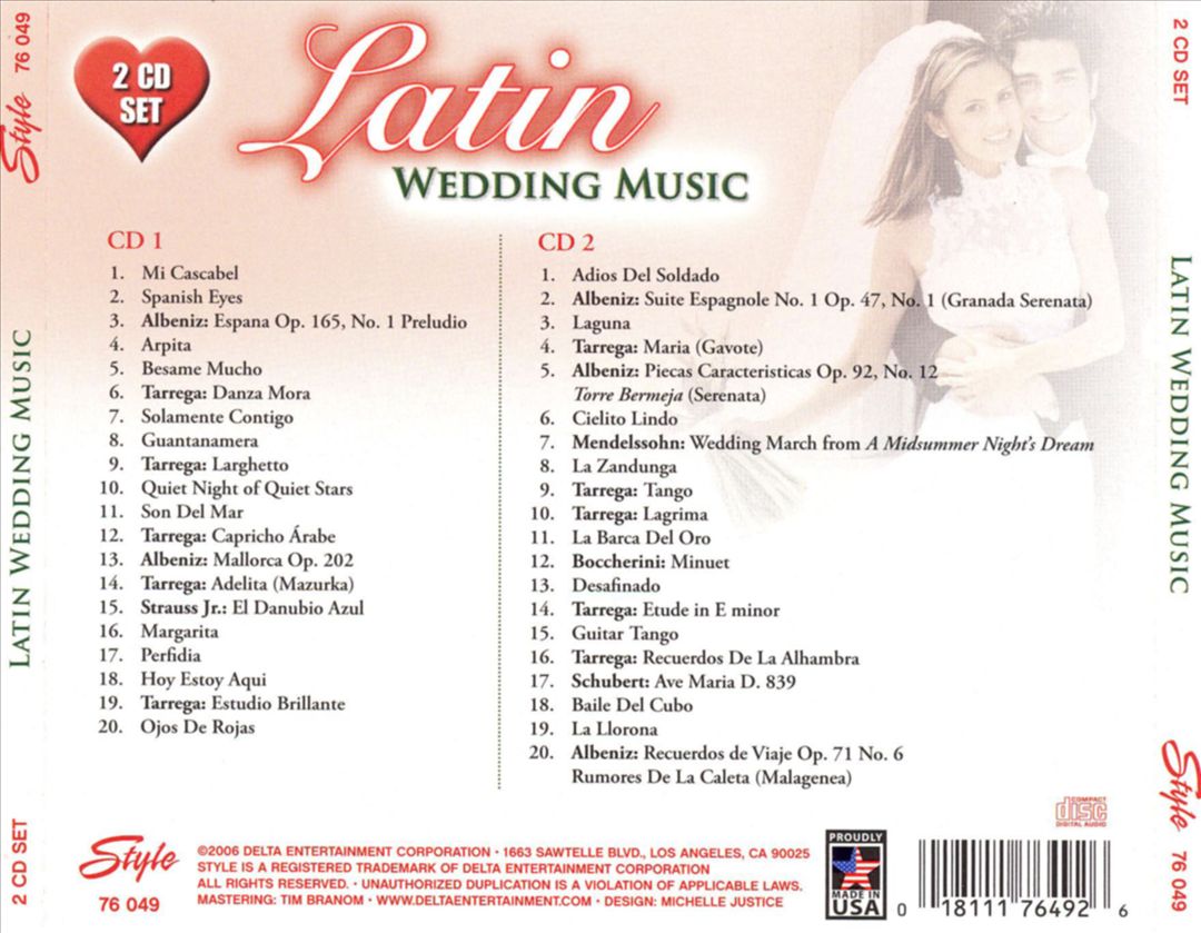 Latin Wedding Music [Style] cover art