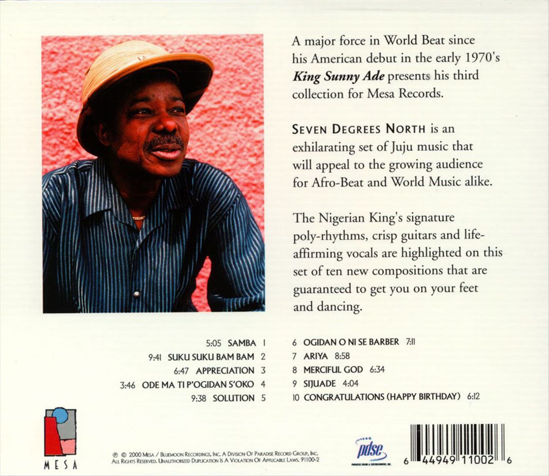 Seven Degrees North cover art