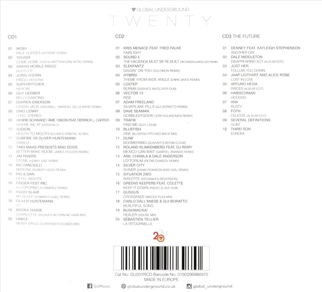 Global Underground: Twenty cover art