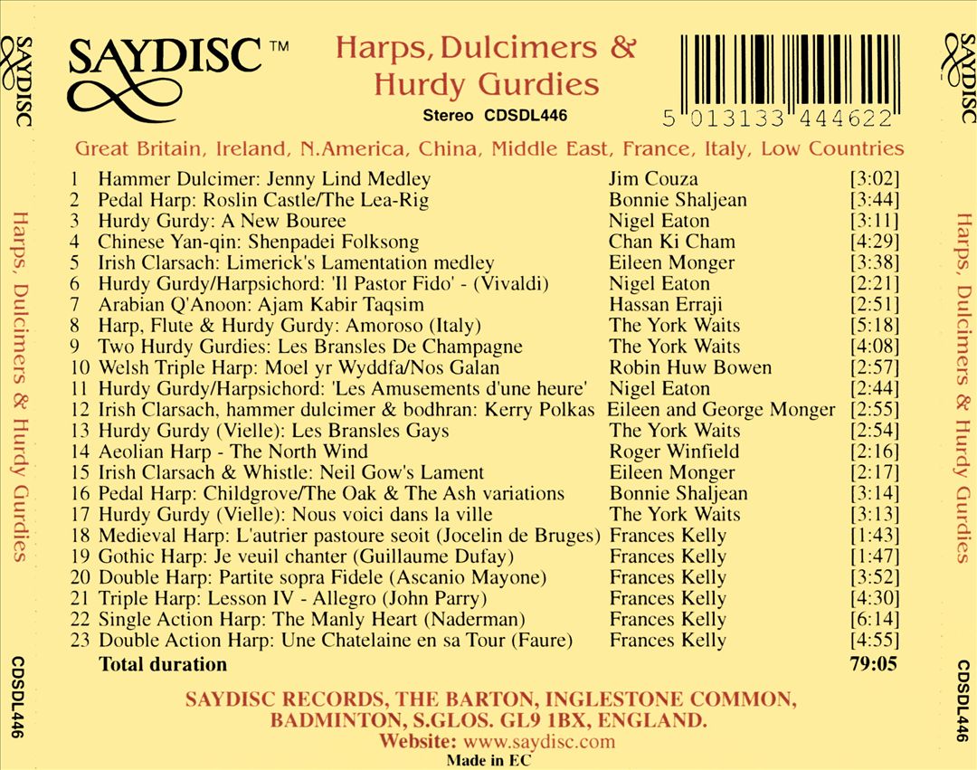 Harps, Dulcimers & Hurdy Gurdies cover art
