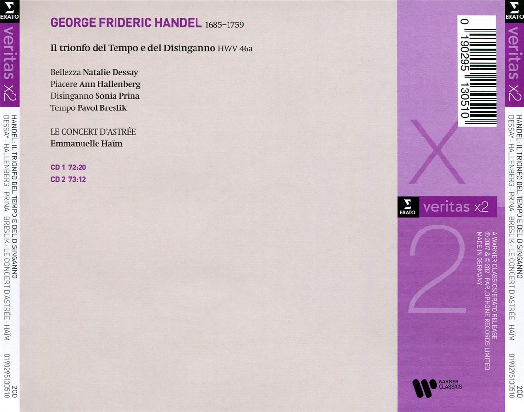 Handel: Il Trionfo del Tempo e del Disinganno cover art