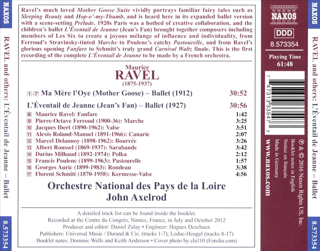 Éventail de Jeanne; Ravel: Ma Mère l'Oye cover art