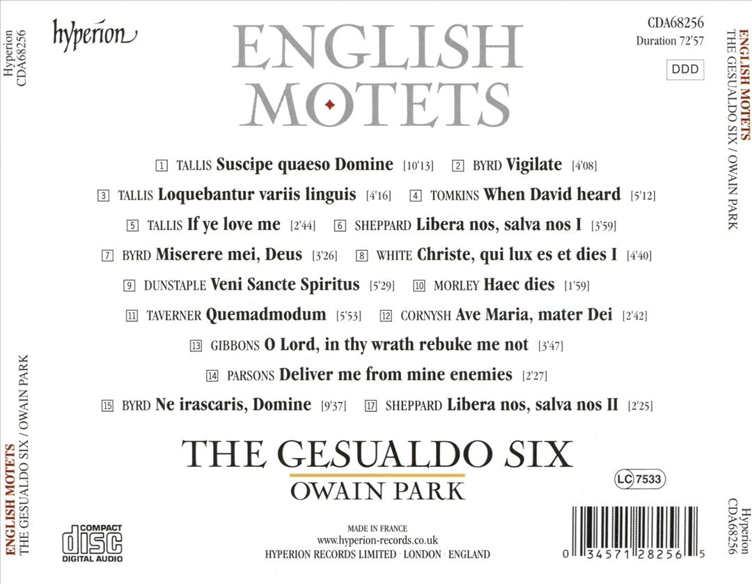 English Motets cover art
