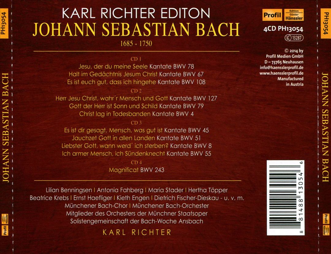 Johann Sebastian Bach: Magnificat; Cantatas cover art