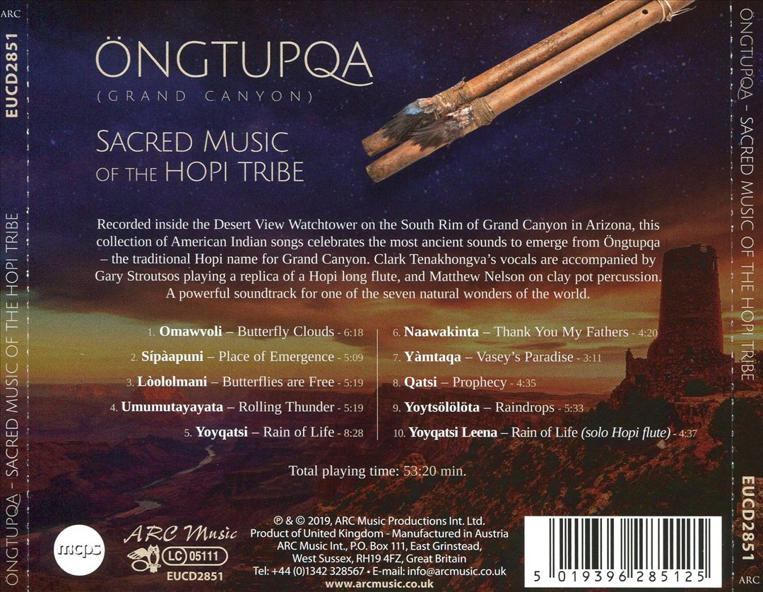 Sacred Music of the Hopi Tribe cover art