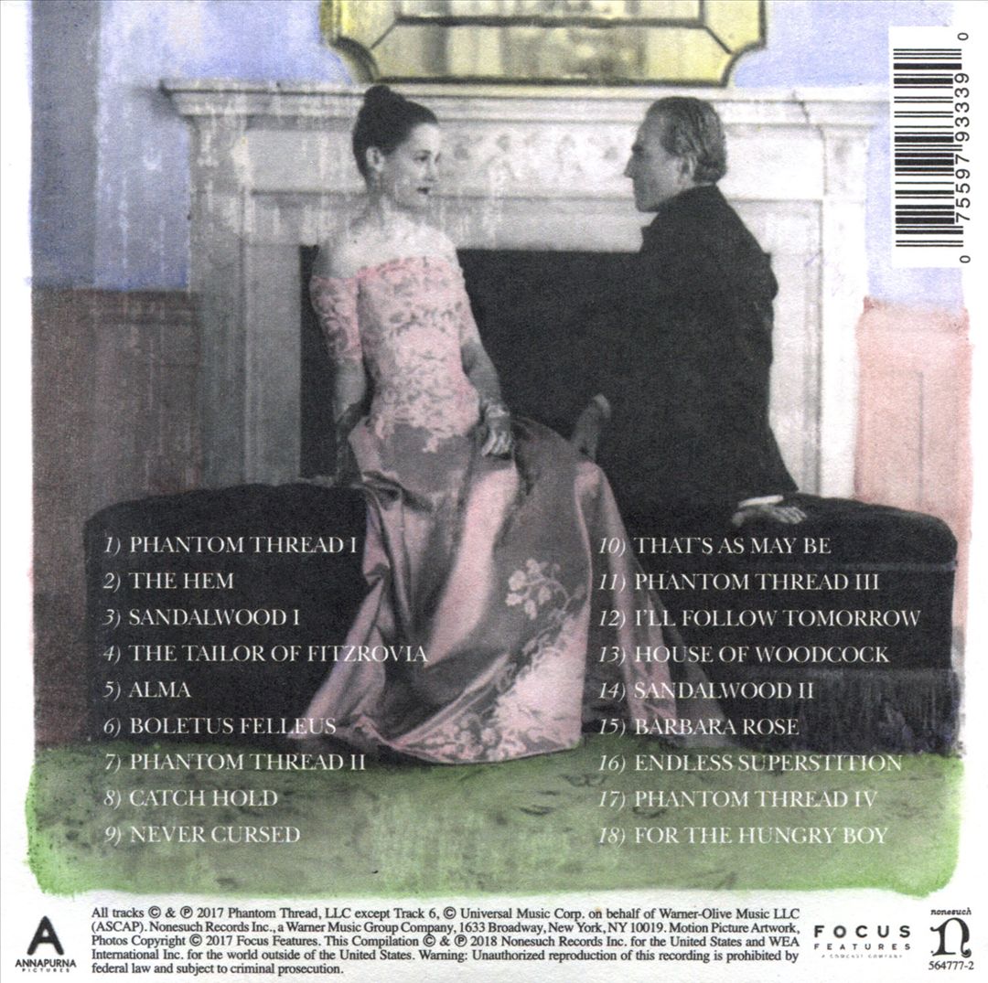 Phantom Thread [Original Motion Picture Soundtrack] cover art