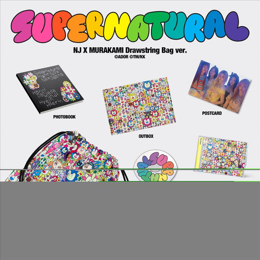 NewJeans 'Supernatural' NJ X MURAKAMI [Drawstring Bag ver.] cover art