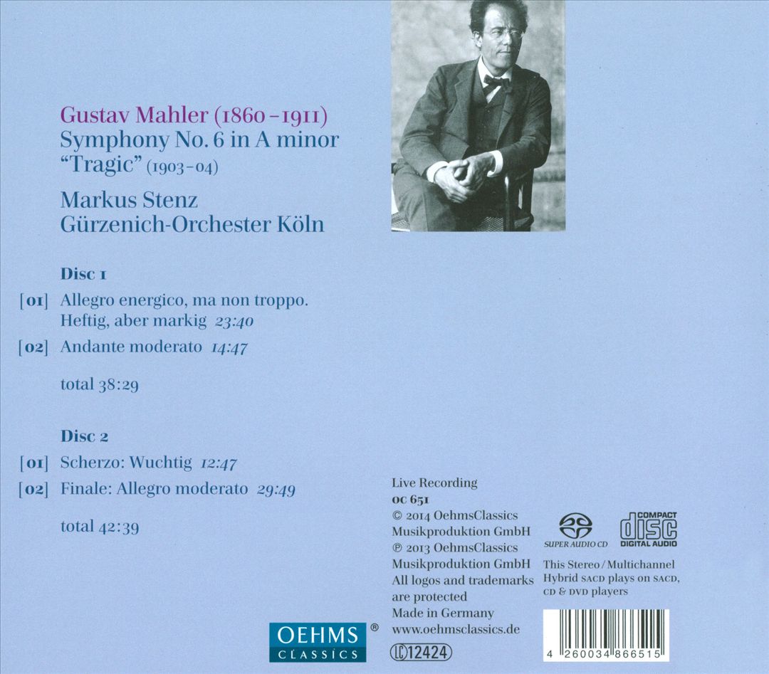 Gustav Mahler: Symphonie Nr. 6 cover art