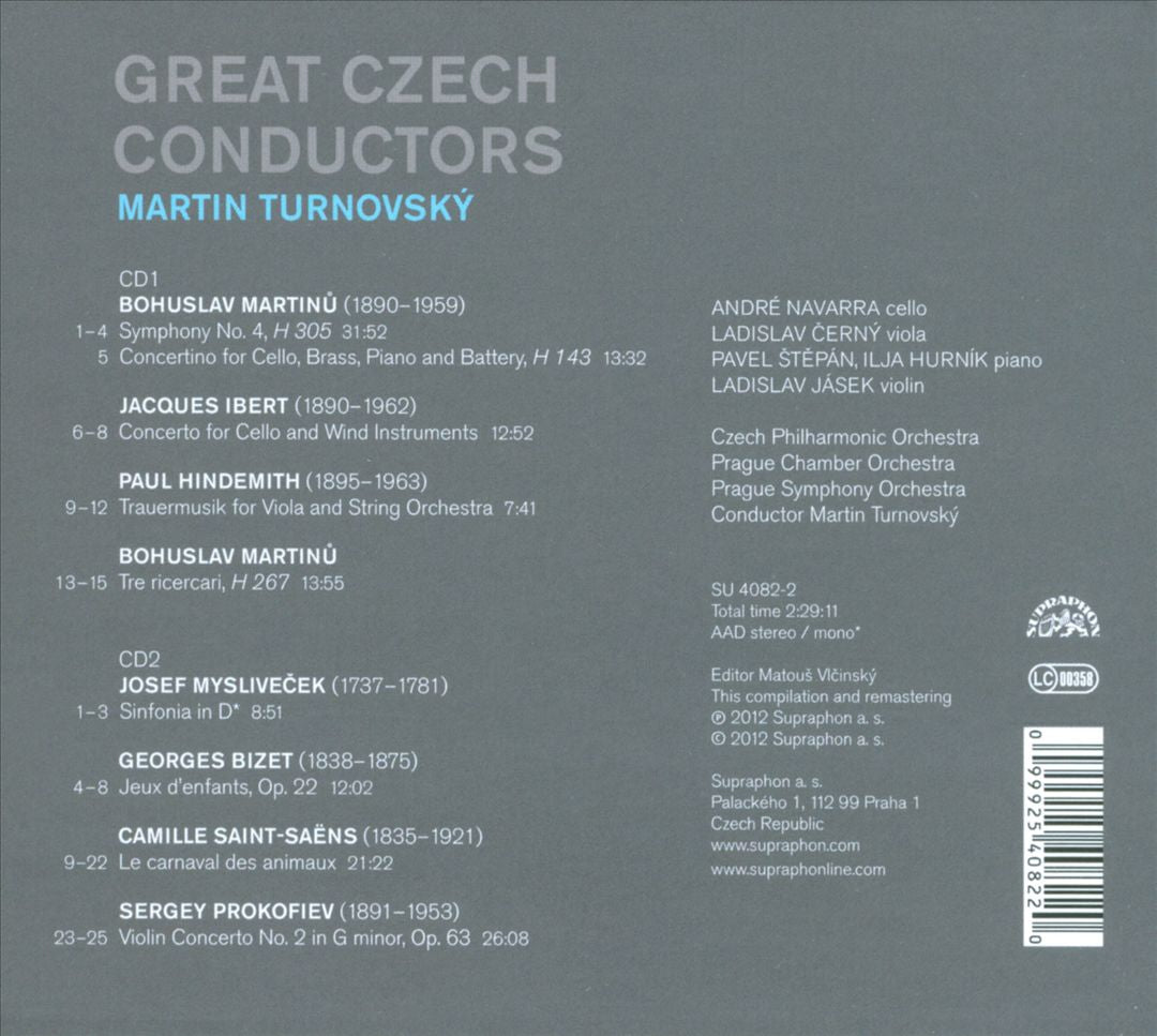Great Czech Conductors: Martin Turnovský cover art