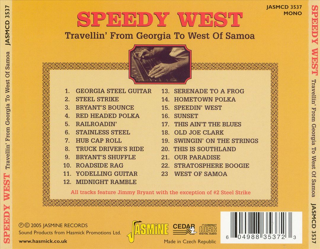 Travellin' from Georgia to West of Samoa cover art
